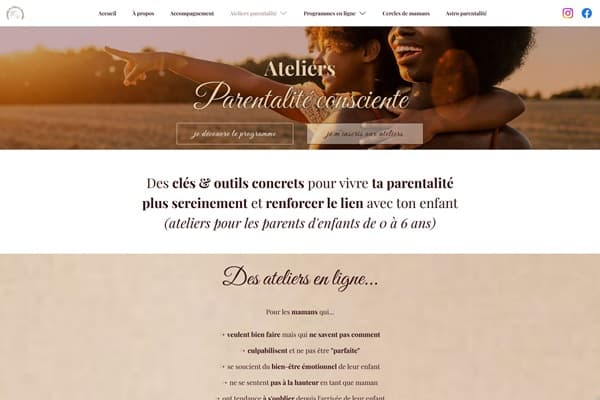 Site web Grandir et s'élever ensemble