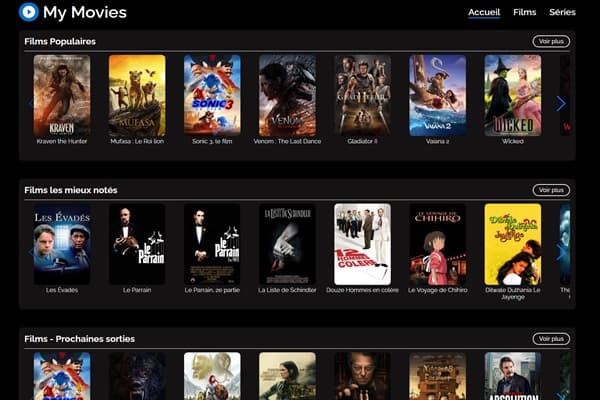 Site web My Movies